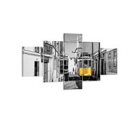 Impression sur Toile 125x70cm Tableaux Image Photo Tram Portugal Lisbonne