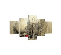 Impression sur Toile 125x70cm Tableaux Image Photo ville femme amant Decoration