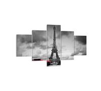 Impression sur Toile 125x70cm Tableaux Image Photo Voiture Eiffle Paris ville