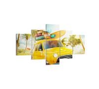 Impression sur Toile 125x70cm Tableaux Image Photo Voiture plage voyage été