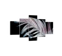 Impression sur Toile 125x70cm Tableaux Image Plume Les Couleurs La Délicatesse