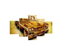 Impression sur Toile 125x70cm Tableaux Image Voiture classique limousine vitesse