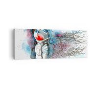 Impression sur Toile 140x50cm Tableaux Astronaute Univers astronomie explorateur