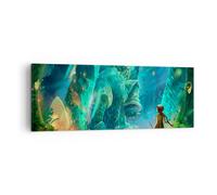 Impression sur Toile 140x50cm Tableaux Image Ancien grotte mystère amusement