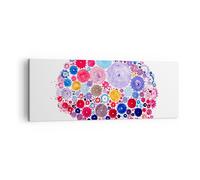 Impression sur Toile 140x50cm Tableaux Image Cerveau innovation inspiration