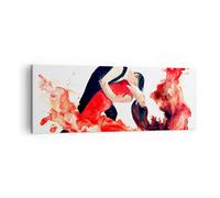 Impression sur Toile 140x50cm Tableaux Image Danse clubbing activités fille