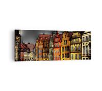 Impression sur Toile 140x50cm Tableaux Image maisons monuments historiques