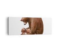 Impression sur Toile 140x50cm Tableaux Image Ours Ours En Peluche Pour Enfants