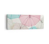 Impression sur Toile 140x50cm Tableaux Image Parapluies Ampoule improvisation