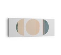 Impression sur Toile 140x50cm Tableaux Image Photo Abstraction Roue Demi-cercle