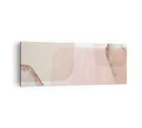 Impression sur Toile 140x50cm Tableaux Image Photo Abstrait Moderne Pastel