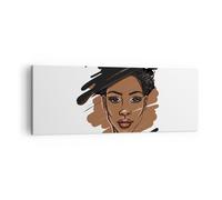 Impression sur Toile 140x50cm Tableaux Image Photo Africain Moderne Portrait