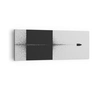 Impression sur Toile 140x50cm Tableaux Image Photo Balle Noir Et Blanc Moderne