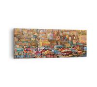 Impression sur Toile 140x50cm Tableaux Image Photo Couleurs Ville Turquie