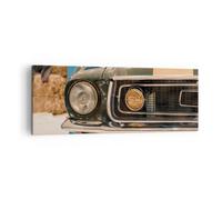 Impression sur Toile 140x50cm Tableaux Image Photo Couverture Ford Mustang
