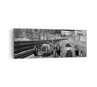 Impression sur Toile 140x50cm Tableaux Image Photo Formule 1 Rétro Decoration