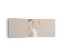 Impression sur Toile 140x50cm Tableaux Image Photo Minimalisme Femme Crayon