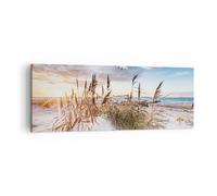 Impression sur Toile 140x50cm Tableaux Image Photo Mouette Mer Côte Decoration