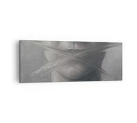 Impression sur Toile 140x50cm Tableaux Image Photo Symbole Bouche Discours