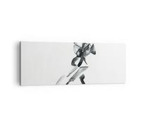 Impression sur Toile 140x50cm Tableaux Image Photo Tango Dessin Noir Et Blanc