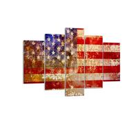 Impression sur Toile 150x100cm Tableaux Amérique Drapeau national patriotique