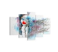 Impression sur Toile 150x100cm Tableaux Astronaute Univers astronomie