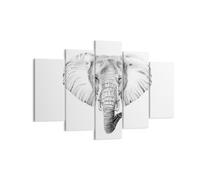 Impression sur Toile 150x100cm Tableaux Éléphant afrique illustration enfants