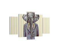 Impression sur Toile 150x100cm Tableaux Elephant Costume Abstraction