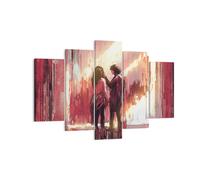 Impression sur Toile 150x100cm Tableaux Image artistique illustration amant