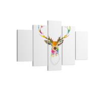 Impression sur Toile 150x100cm Tableaux Image Deer imaginaire graffiti graphique