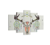 Impression sur Toile 150x100cm Tableaux Image Deer Mandala spiritualité sauvage