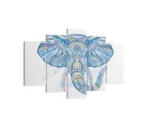 Impression sur Toile 150x100cm Tableaux Image Elephant modèles faune afrique