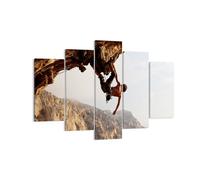 Impression sur Toile 150x100cm Tableaux Image Escalade extrême montagnes Grèce