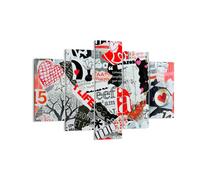Impression sur Toile 150x100cm Tableaux Image Mots modèles coeurs le magazine