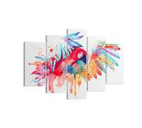 Impression sur Toile 150x100cm Tableaux Image nature peinture perroquet enfants
