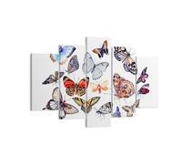 Impression sur Toile 150x100cm Tableaux Image Papillons illustration ailes
