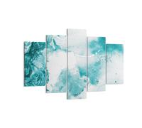 Impression sur Toile 150x100cm Tableaux Image Photo Abstraction Mer Turquoise