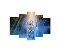 Impression sur Toile 150x100cm Tableaux Image Photo Astronaute Lumière Cosmos