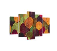 Impression sur Toile 150x100cm Tableaux Image Photo Automne Feuilles Graphismes