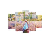 Impression sur Toile 150x100cm Tableaux Image Photo Boho Bruyères Femme