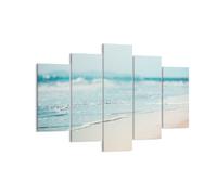 Impression sur Toile 150x100cm Tableaux Image Photo Bord Vague Eau Decoration