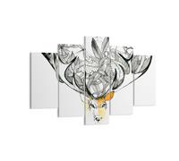 Impression sur Toile 150x100cm Tableaux Image Photo Cher sauvage floral forêt