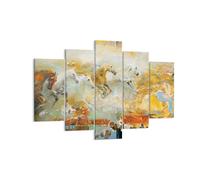 Impression sur Toile 150x100cm Tableaux Image Photo Chevaux Galop Modernes