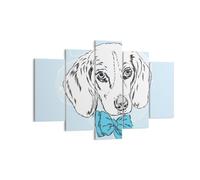 Impression sur Toile 150x100cm Tableaux Image Photo Chien labrador oeil portrait