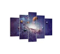 Impression sur Toile 150x100cm Tableaux Image Photo Cosmos Planètes Les étoiles