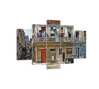 Impression sur Toile 150x100cm Tableaux Image Photo Cuba La Havane Balcon