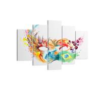 Impression sur Toile 150x100cm Tableaux Image Photo drapeau Carnaval Brésil