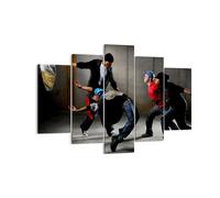 Impression sur Toile 150x100cm Tableaux Image Photo Équilibre danseurs saut