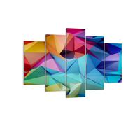 Impression sur Toile 150x100cm Tableaux Image Photo Formes futuriste géométrique