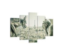 Impression sur Toile 150x100cm Tableaux Image Photo Gargouilles Paris Notre-Dame